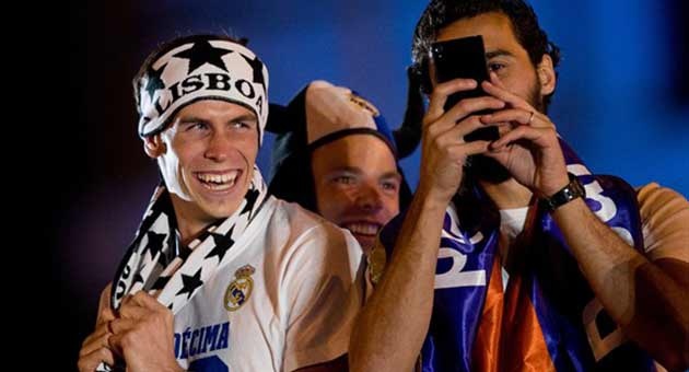 دوري ابطال اوروبا  : بالصور احتفالات فريق ريـال مدريد 