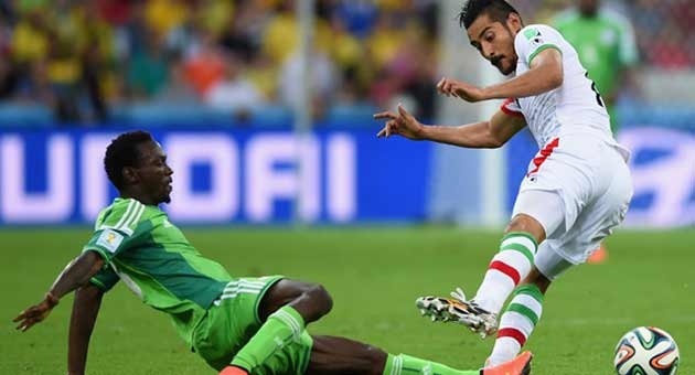 مونديال 2014 : التعادل الاول بين ايران ونيجيريا 