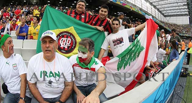 بالصور : العلم اللبناني يرفرف في البرازيل 