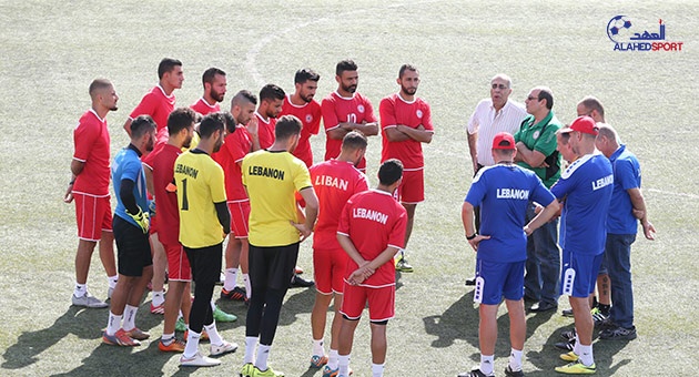بالصور : تمارين منتخب لبنان لكرة القدم استعداداً للقاء ميانمار