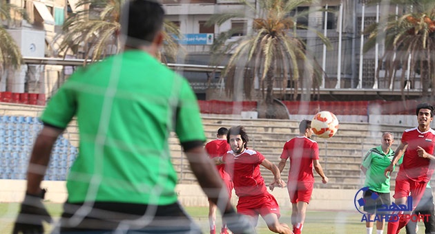 بالصور : استعدادات منتخب العراق لمباراته الودية امام لبنان