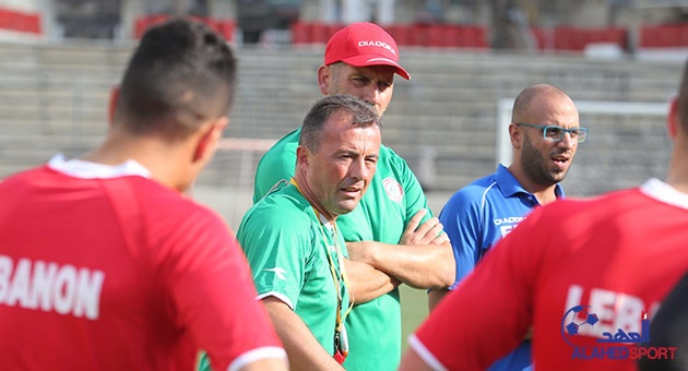 بالصور : لبنان يستعد لمواجهة العراق ودياً 