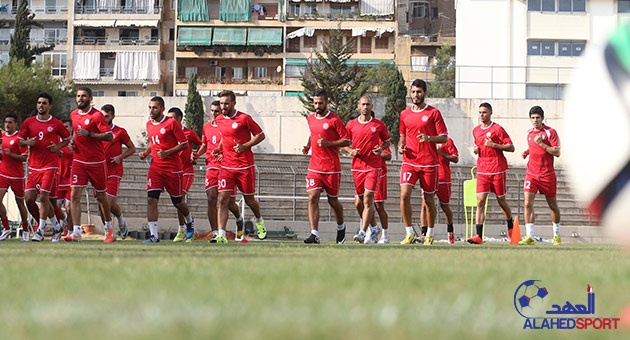 بالصور : لبنان يستعد لمواجهة العراق ودياً 