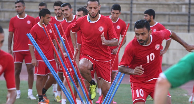 بالصور : منتخب لبنان يستعد لمواجهة كوريا الجنوبية 