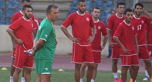 بالصور : منتخب لبنان يستعد لمواجهة كوريا الجنوبية 