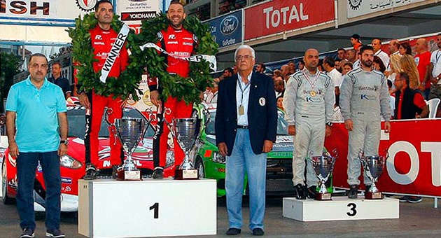روجيه فغالي أكمل دزينة القابه في رالي لبنان