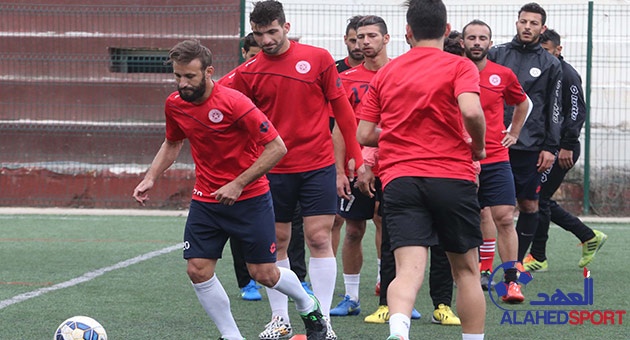 بالصور : النجمة يستعد لمواجهة فريق النبي شيت 