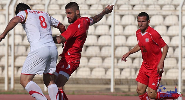 بالصور :  تعادل منتخب لبنان ونظيره السوري ودياً