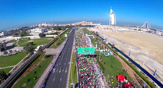 ابيرا ديبابا يفوز بماراثون دبي الدولي