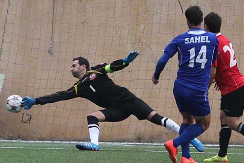 فوز شباب الساحل على الاخاء 2-0