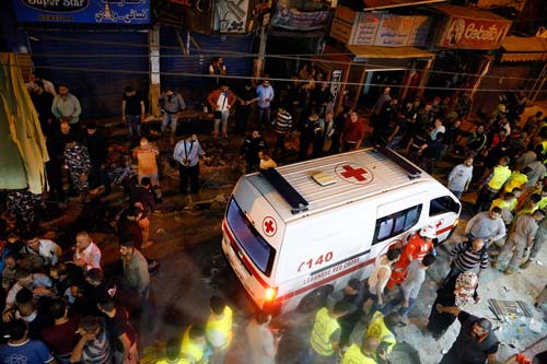 تفجيران ارهابيان يستهدفان الآمنين في منطقة مكتظة بالسكان في برج البراجنة