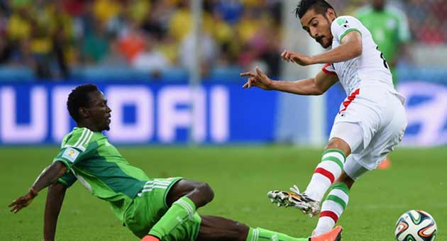 مونديال 2014 : التعادل الاول بين ايران ونيجيريا 