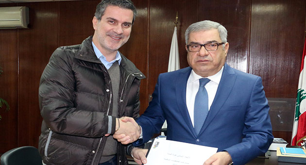 وفد اتحاد السلة زار وزير الشباب والرياضة العميد الحناوي