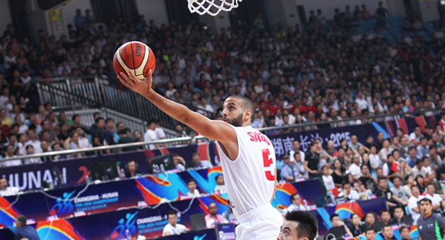 منتخب لبنان يسقط امام العملاق الصيني بفارق 18 نقطة 