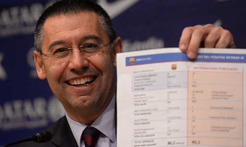 بارتوميو يتهم ريـال مدريد بالوقوف خلف قضية نيمار