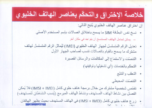 شرائح العرض الخاص باختراق شبكات الاتصالات في لبنان