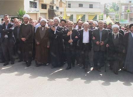 حزب الله يشيع الشهيد حسين علي مكة حزب الله يشيع الشهيد حسين علي مكة