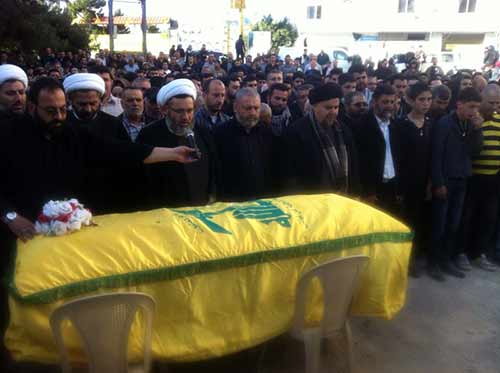الصلاة على جثمان الشهيد عباس ياسين في البقاع الغربي حزب الله يشيّع الشهيد عباس ياسين في البقاع الغربي