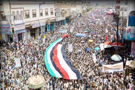التظاهرة التي نظمتها حركة أنصار الله في محافظة صعدا شمال اليمن اليمن: التصعيد السلمي في مرحلته 2 لاسقاط الحكومة