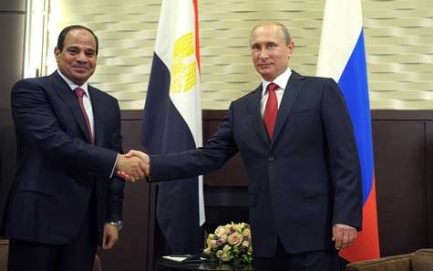 الرئيسان الروسي فلاديمير بوتين والمصري عبدالفتاح السيسي في سوتشي السيسي يدشّن مرحلة جديدة من العلاقات مع روسيا