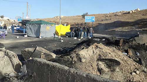 طريق ضهر البيدر طريق ضهر البيدر مقطوعة لليوم الرابع على التوالي