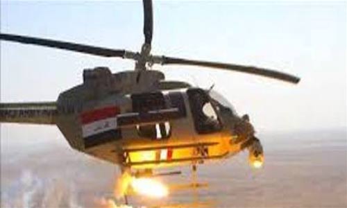 مروحية عراقية العراق : بابل تنفي مشاركة أي قوات اجنبية بتطهير جرف الصخر من ’داعش’