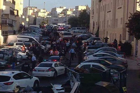 حالة هلع صهيونية بعد العملية الفلسطينية البطولية في القدس المحتلة خمسة قتلى وثلاثة جرحى ميؤوس منهم حصيلة هجوم الكنيس