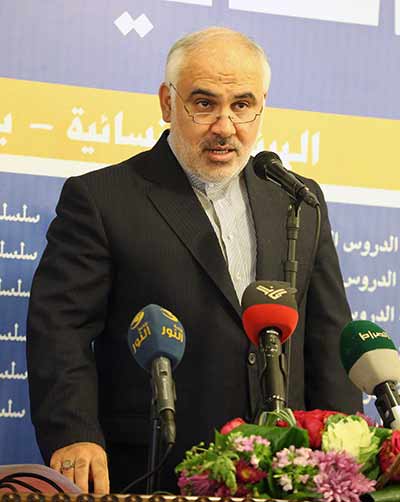 السفير الايراني في لبنان محمد فتحعلي الشيخ قاسم: المشروع التكفيري انفضح وانكشف أمام تلألؤ المقاومة