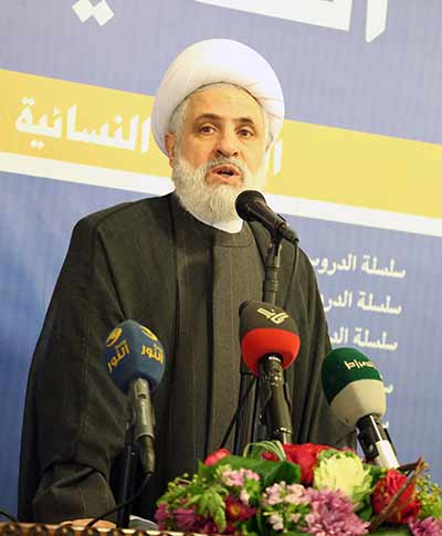 نائب الأمين العام لحزب الله الشيخ نعيم قاسم الشيخ قاسم: المشروع التكفيري انفضح وانكشف أمام تلألؤ المقاومة