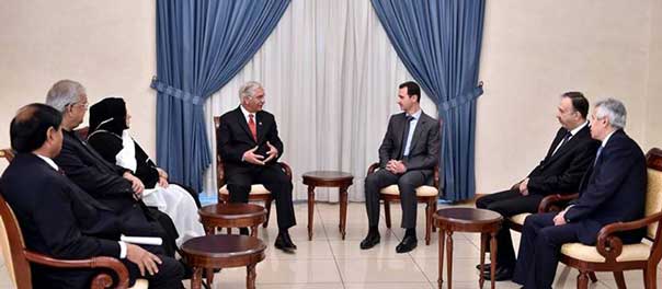 الأسد قبيل زيارة لوفد فرنسي إلى دمشق: لعمل مشترك للقضاء على آفة الإرهاب