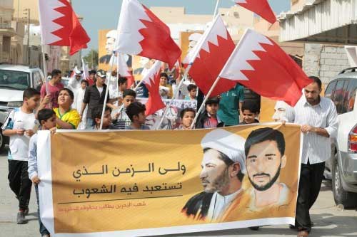 تظاهرات حاشدة عقب صلوات الجمعة في البحرين تنديدا بإعتقال الشيخ علي سلمان