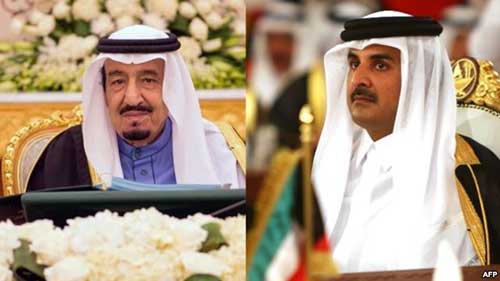 قمة سعودية قطرية في الرياض 