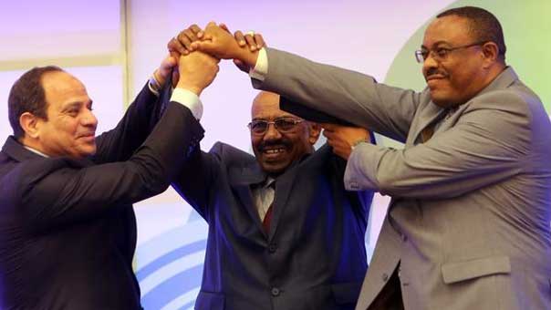 زعماء مصر والسودان وأثيوبيا اتفقوا على 10 مبادئ أساسية لحل قضية &rsquo;سدّ النهضة&rsquo; 