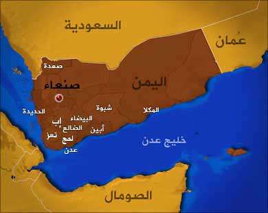 خريطة اليمن إجرام سعودي بتغطية أميركية من خارج الشرعية الدولية