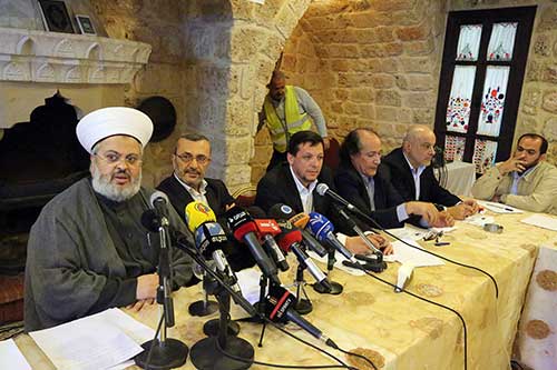 مؤتمر تضامني مع الشعب اليمني في مطعم الساحة