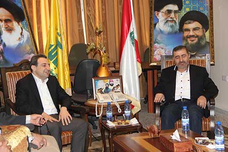 وفيق صفا مجتمعا الى ابو فاعور لقاء بين حزب الله و ’التقدمي الاشتراكي’ في مشغرة