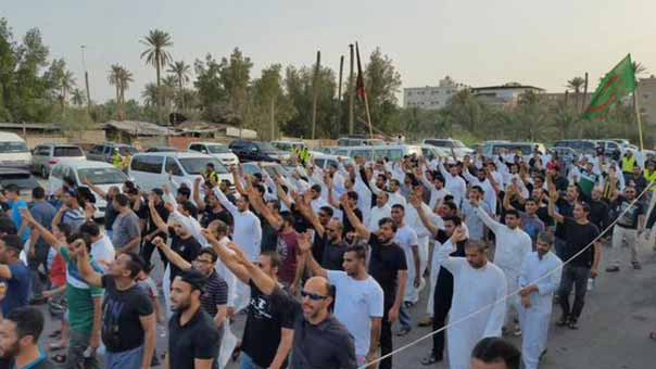 بعد تفجير العنود.. أهالي الدمام يملؤون الشوارع تنديدا بالإرهاب المتنقل