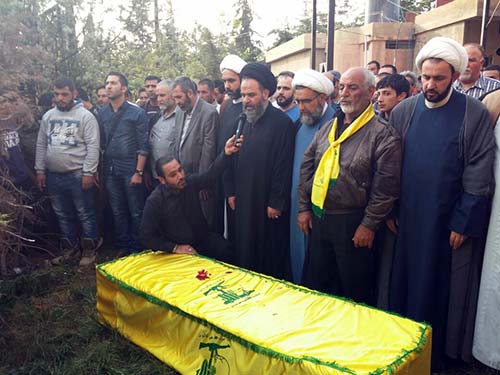 الصلاة على الشهيد المجاهد حمزة حسين زعيتر حزب الله وأهالي مدينة بعلبك شيّعوا الشهيد المجاهد حمزة حسين زعيتر