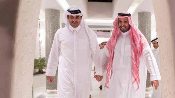 بعد اختفائه لأكثر من أسبوع.. محمد بن سلمان يظهر في قطر