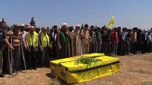 مجموعة من شهداء المقاومة الأبرار الى مثواهم الأخير حزب الله شيّع ثلة من شهداء المقاومة في البلدات المتاخمة للحدود مع سوريا