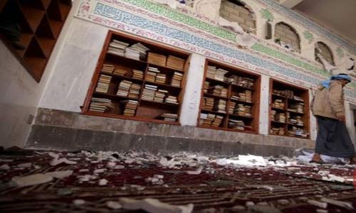 &rsquo;أنصار الله&rsquo; تستنكر تفجيرات مساجد صنعاء واغتيال إمام جامع الحزم الشيخ حسين العيدورس