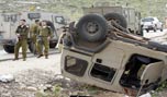 مقتل جندي صهيوني جراء انقلاب هامر في الجليل الاعلي بالقرب من الحدود اللبنانية الفلسطينية