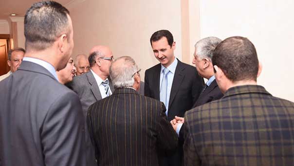 الرئيس الأسد: المتضرر الأكبر من أحداث الساحة العربية هو القضية الفلسطينية
