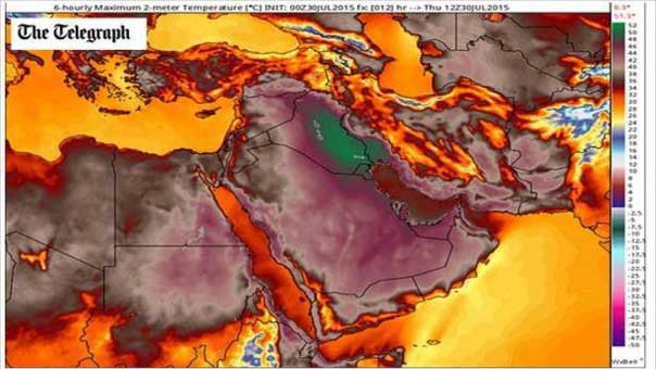 موجة الحر تضرب في الشرق الأوسط
