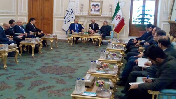 لاريجاني خلال لقائه المقداد: إيران لن تألو جهدا في دعم الحكومة السورية لمحاربة الإرهاب