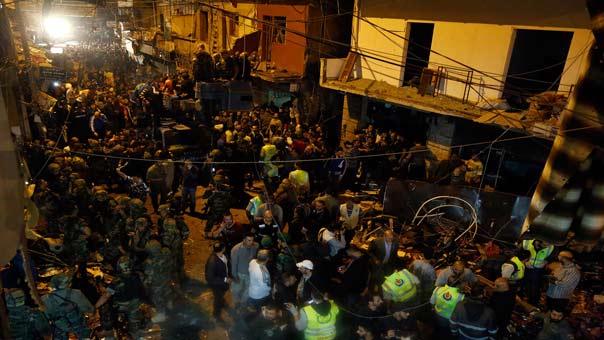 مجدداً .. الارهاب التكفيري يستهدف الآمنين في منطقة مكتظة بالسكان في برج البراجنة