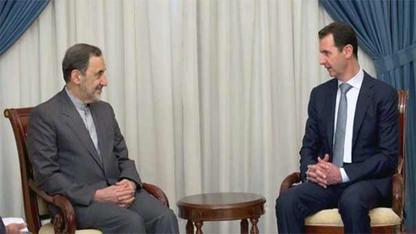 الرئيس الاسد مستقبلاً ولايتي: سوريا وحلفاءها واثقون بأن القضاء على الإرهابيين سيشكل الخطوة الأساس في إرساء استقرار المنطقة والعالم