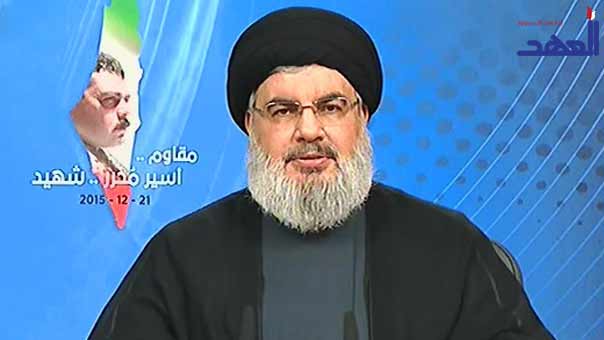 الكلمة المتلفزة للسيد نصر الله حول استشهاد عميد الاسرى المحررين سمير القنطار