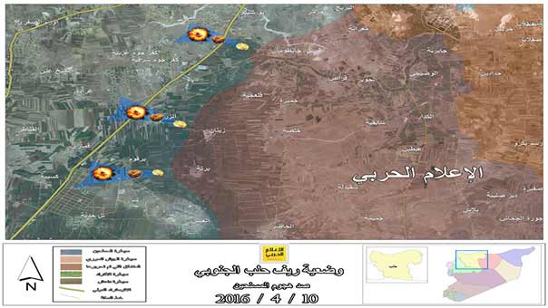  الجيش السوري وحلفاؤه يحبطون أكبر هجوم للمجموعات المسلحة في ريف حلب الجنوبي ويقتلون 65 مسلحا ويجرحون 200 آخرين
