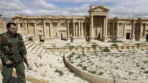 الدفاع الروسية: أنجزنا عملية تفكيك الألغام في تدمر الأثرية&rlm;&rlm;
